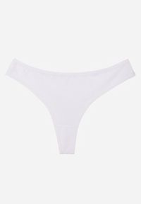 Born2be - Białe Majtki Typu Stringi z Bawełną Asoia. Kolor: biały. Materiał: bawełna #1