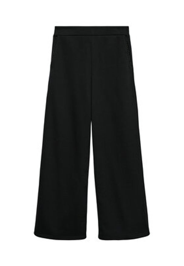 Vero Moda Spodnie dresowe Daisy 10338102 Czarny Wide Leg. Kolor: czarny. Materiał: syntetyk, bawełna