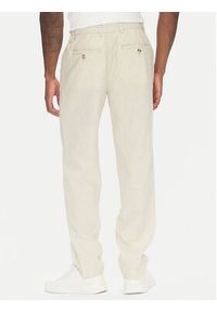 Lindbergh Spodnie materiałowe 30-003030 Beżowy Relaxed Fit. Kolor: beżowy. Materiał: bawełna #3