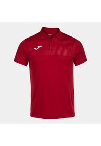 Koszulka polo dla dzieci Joma Montreal. Typ kołnierza: polo. Kolor: czerwony. Materiał: mesh. Sport: tenis