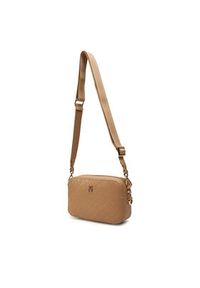 TOMMY HILFIGER - Tommy Hilfiger Torebka Th Distinct Camera Bag Mono AW0AW17221 Brązowy. Kolor: brązowy. Materiał: skórzane #7