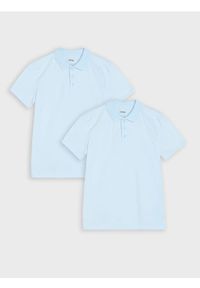 Sinsay - Koszulka polo 2 pack - błękitny. Typ kołnierza: polo. Kolor: niebieski