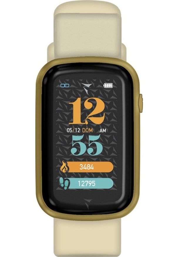 Smartwatch Techmade TM-STEPS-GD Beżowy. Rodzaj zegarka: smartwatch. Kolor: beżowy