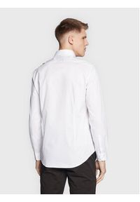 Calvin Klein Koszula Twill Print K10K110937 Biały Fitted Fit. Kolor: biały. Materiał: bawełna. Wzór: nadruk #4