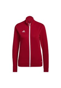 Adidas - Entrada 22 Track Jacket. Kolor: biały, czerwony, wielokolorowy. Materiał: materiał. Sport: piłka nożna