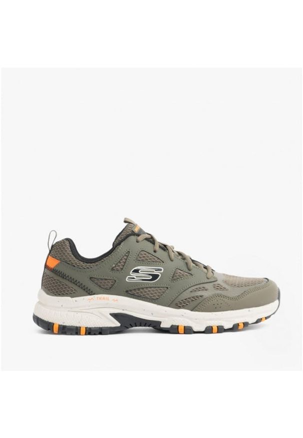 skechers - Buty trekkingowe męskie SKECHERS HILLCREST. Kolor: zielony. Model: Skechers Sport. Sport: turystyka piesza