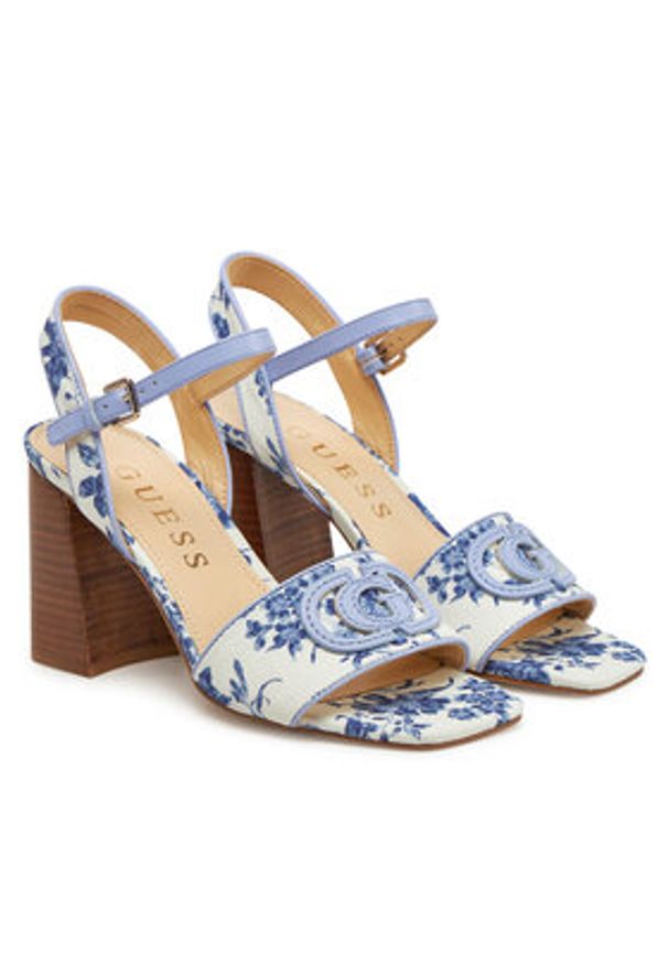 Guess Sandały FLJGA2 FAP03 Niebieski. Kolor: niebieski. Materiał: skóra