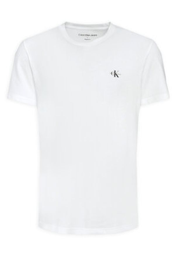 Calvin Klein Jeans Komplet t-shirtów Monologo J30J320199 Biały Regular Fit. Kolor: biały. Materiał: bawełna