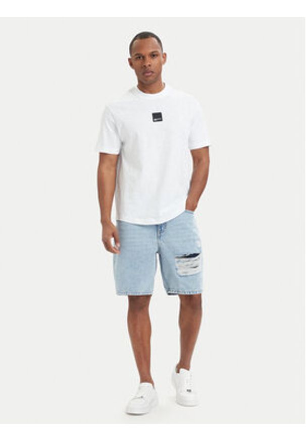 Karl Lagerfeld Jeans T-Shirt B2M17048 Biały Regular Fit. Kolor: biały. Materiał: bawełna