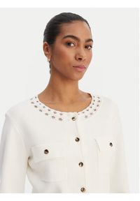 Fracomina Kardigan FR26ST8010K52401 Écru Regular Fit. Materiał: syntetyk #4