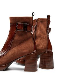 Hispanitas Botki Velour Str-I24 HI243664 Brązowy. Kolor: brązowy. Materiał: skóra #5