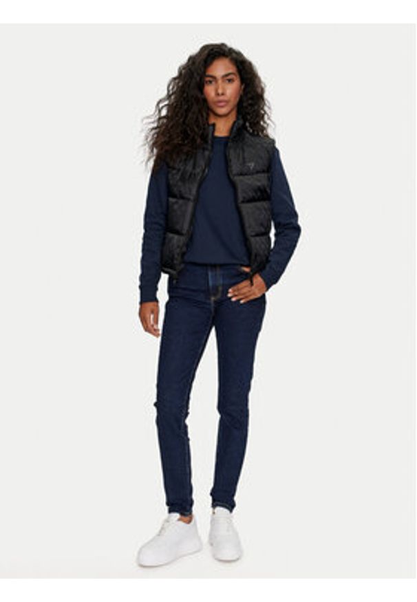 Guess Jeans Jeansy W4YA92 D5CB1 Granatowy Skinny Fit. Kolor: niebieski