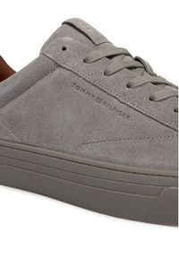 TOMMY HILFIGER - Tommy Hilfiger Sneakersy Park Premium Suede FM0FM05829 Szary. Kolor: szary. Materiał: zamsz, skóra #6