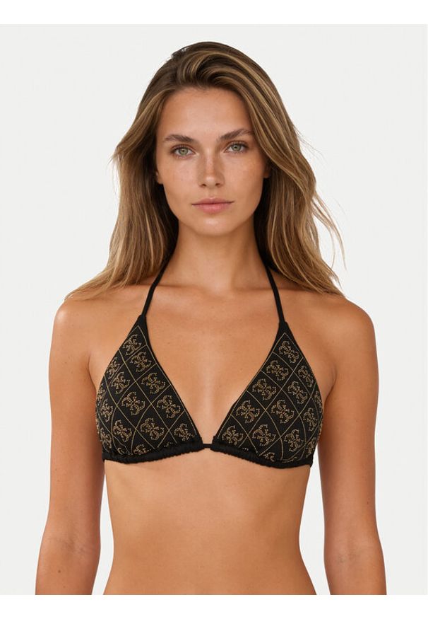 Guess Góra od bikini E6GJ24 KCUO2 Czarny. Kolor: czarny. Materiał: syntetyk