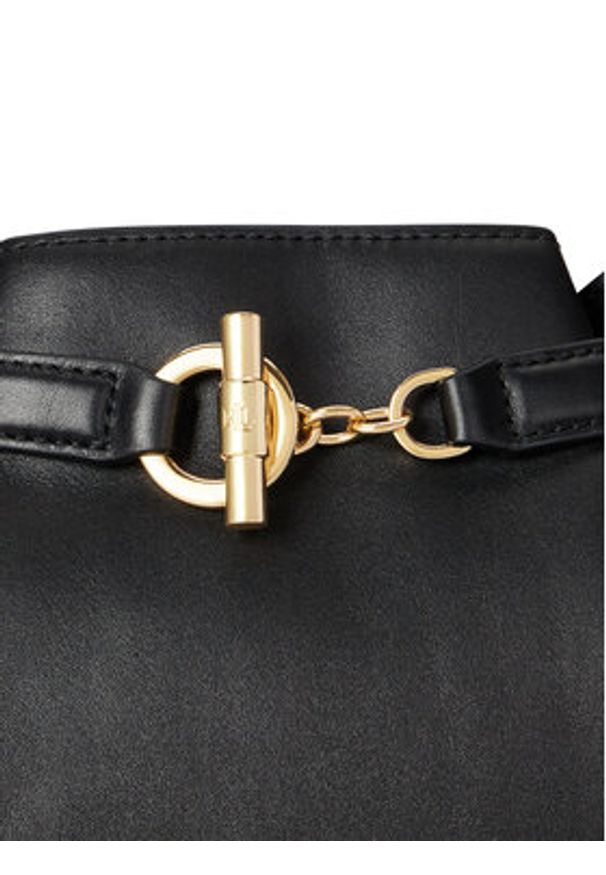 Lauren Ralph Lauren - LAUREN RALPH LAUREN Torebka 431982787001 Czarny. Kolor: czarny. Materiał: skórzane