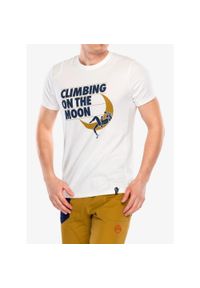 LA SPORTIVA - Koszulka wspinaczkowa męska La Sportiva Moon Rock T-Shirt. Kolor: biały