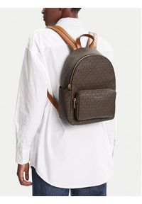 MICHAEL Michael Kors Plecak Tanner 30T5GTNB2B Brązowy. Kolor: brązowy. Materiał: skóra #5