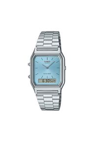 Zegarek Casio. Kolor: srebrny. Styl: vintage