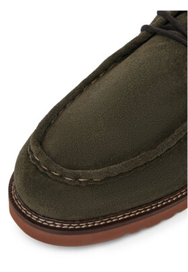 Rieker Półbuty 04502-54 Khaki. Kolor: brązowy. Materiał: zamsz, skóra