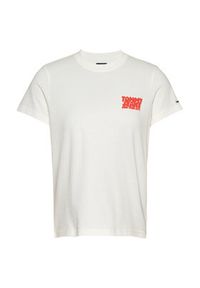Tommy Jeans T-Shirt Bubble DW0DW21338 Biały Regular Fit. Kolor: biały. Materiał: bawełna #10