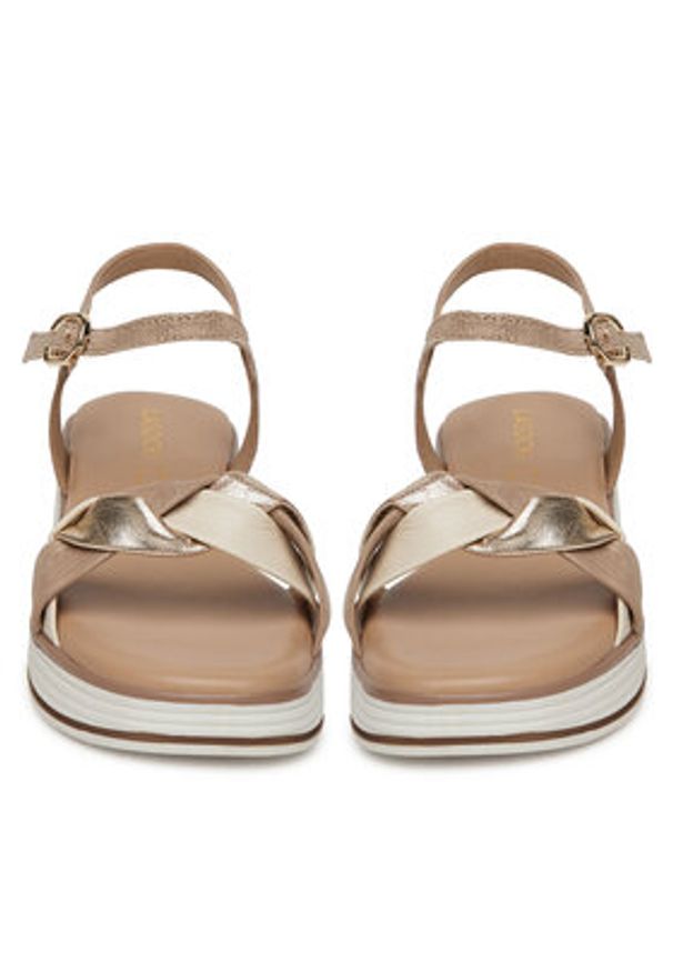 Lasocki Sandały WB-DANA-02 Beżowy. Kolor: beżowy. Materiał: skóra