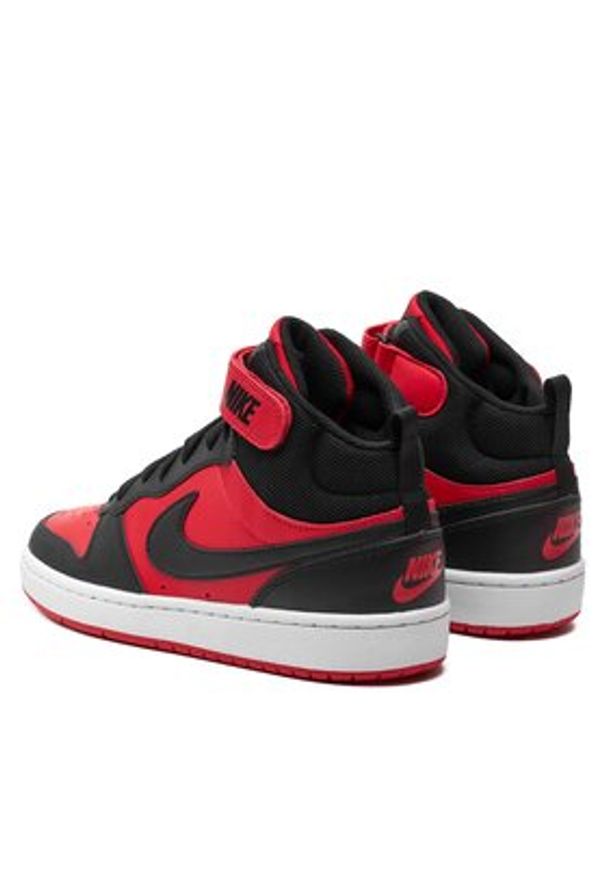 Nike Sneakersy Court Borough Mid 2 (Gs) CD7782 602 Czarny. Kolor: czarny. Materiał: skóra. Model: Nike Court
