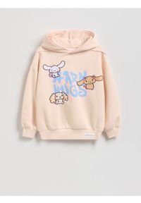 Reserved - Bluza Cinnamoroll - kremowy. Kolor: kremowy. Materiał: bawełna
