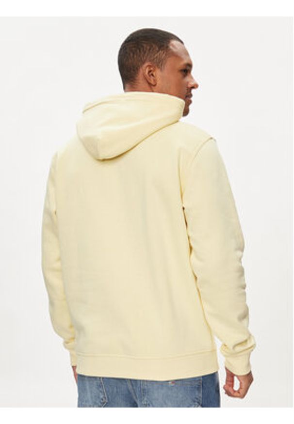 Tommy Jeans Bluza Linear Logo DM0DM17985 Żółty Regular Fit. Kolor: żółty. Materiał: bawełna