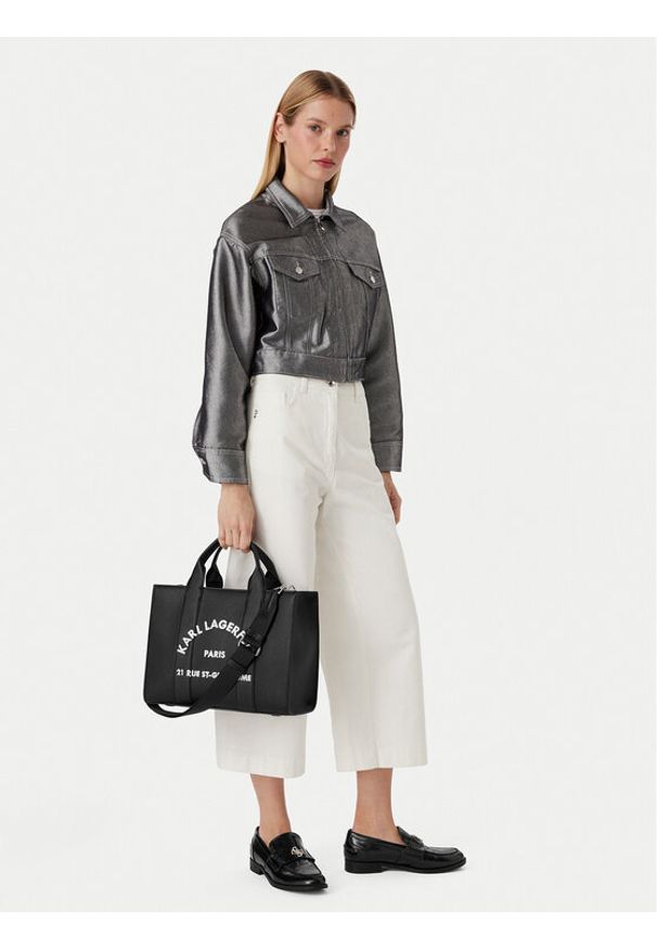 Karl Lagerfeld - KARL LAGERFELD Torebka B1W30041 Czarny. Kolor: czarny. Materiał: skórzane