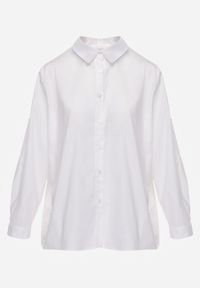 Renee - Biała Klasyczna Koszula Oversize z Bawełny Liasora. Okazja: na co dzień. Kolor: biały. Materiał: bawełna. Styl: klasyczny #5