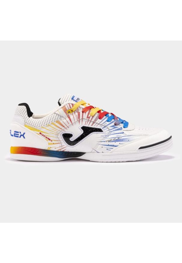 Buty piłkarskie męskie Joma Top Flex. Kolor: wielokolorowy, biały. Materiał: syntetyk, materiał. Szerokość cholewki: normalna. Sport: piłka nożna