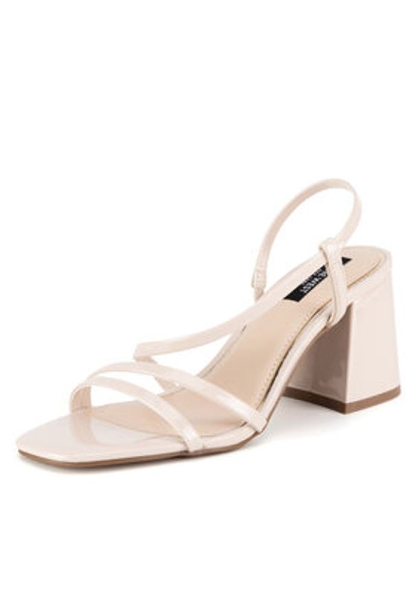 Nine West Sandały WFA2642-1 Beżowy. Kolor: beżowy. Materiał: syntetyk