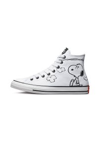 Converse trampki Converse x Peanuts kolor biały. Nosek buta: okrągły. Zapięcie: sznurówki. Kolor: biały. Materiał: guma