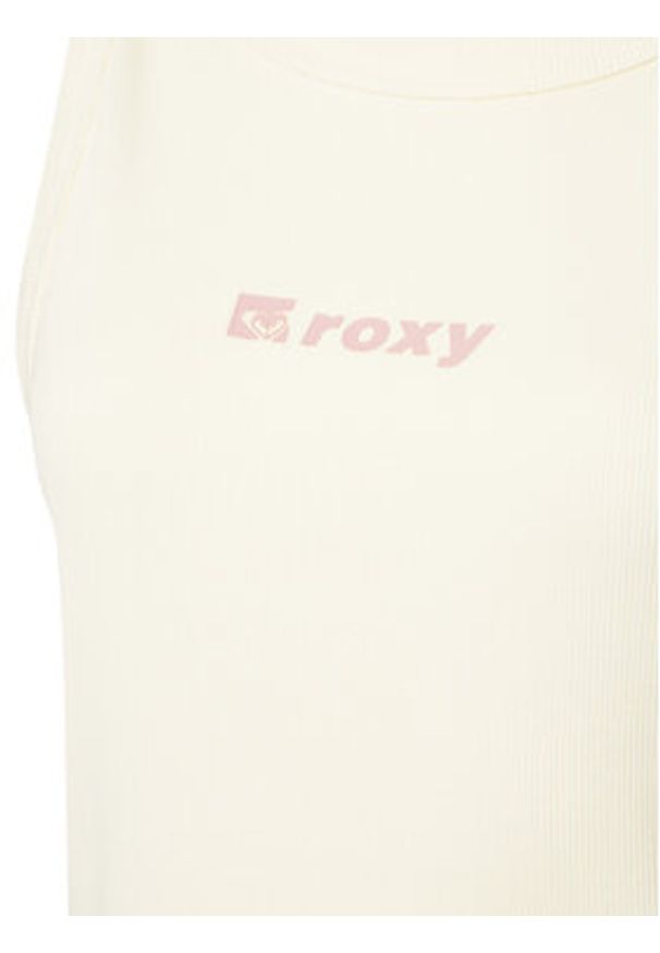 Roxy Top Iconic Days ERJKT04261 Écru Regular Fit. Materiał: bawełna