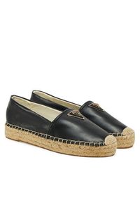 Guess Espadryle FLJLND LEA14 Czarny. Kolor: czarny. Materiał: skóra