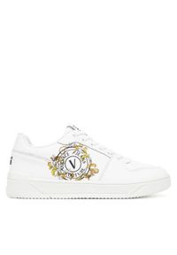 Versace Jeans Couture Sneakersy 78YA3SJ1 Biały. Kolor: biały. Materiał: skóra