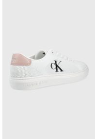 Calvin Klein Jeans tenisówki YW0YW00507.YAF damskie kolor biały. Nosek buta: okrągły. Zapięcie: sznurówki. Kolor: biały. Materiał: materiał, włókno, guma #4