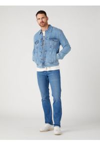 Wrangler - WRANGLER AUTHENTIC JACKET MĘSKA KURTKA JEANSOWA JEANS LOGO Jacket Empire W410EL44L. Materiał: jeans #4