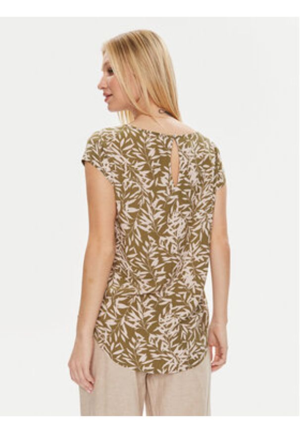 only - ONLY Bluzka Nova 15222174 Zielony Regular Fit. Kolor: zielony. Materiał: wiskoza