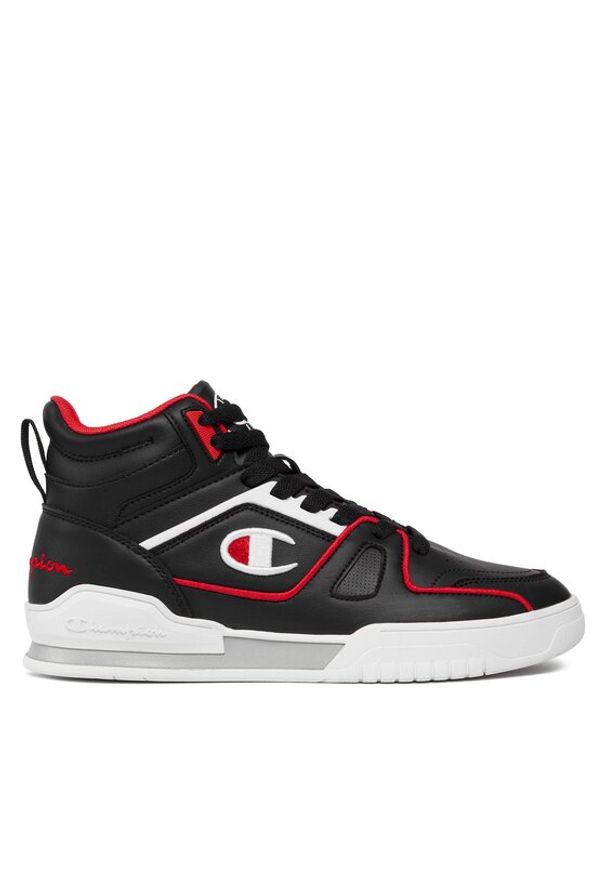 Champion Sneakersy Mid Cut Shoe 3 Point Mid S22119-KK002 Czarny. Kolor: czarny. Materiał: skóra