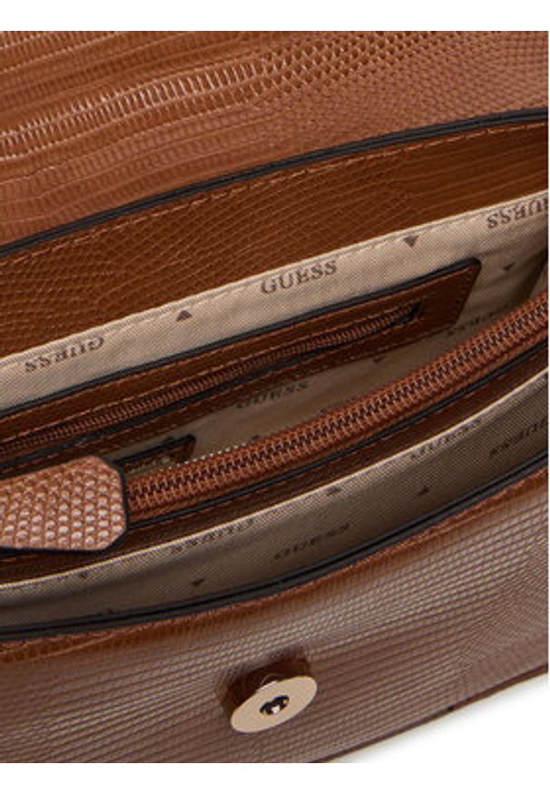 Guess Torebka Salinge HWKG96 24200 Brązowy. Kolor: brązowy. Materiał: skórzane