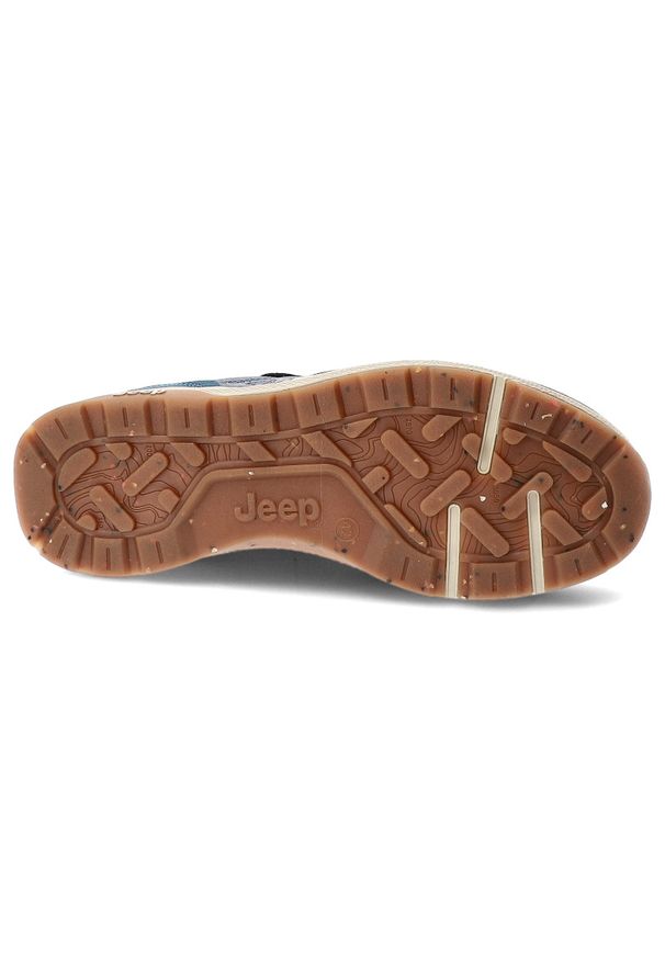 Niebieskie Sneakersy Jeep Sportowe Obuwie Męskie. Okazja: na co dzień, na spacer. Kolor: niebieski. Materiał: materiał, zamsz. Szerokość cholewki: normalna. Sport: turystyka piesza