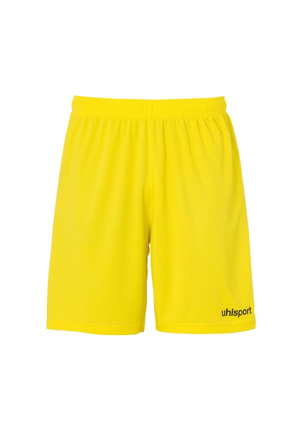 UHLSPORT - Szorty Uhlsport center basic. Kolor: żółty, wielokolorowy, czarny. Materiał: materiał. Długość: krótkie. Sport: fitness, piłka nożna