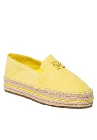 TOMMY HILFIGER - Tommy Hilfiger Espadryle Th Suede Platform Espadrille FW0FW07069 Żółty. Kolor: żółty. Materiał: skóra, nubuk. Obcas: na platformie #4