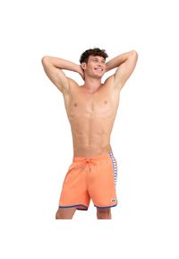 Spodenki Arena Icons Team Stripe Boxer. Kolor: pomarańczowy, niebieski, wielokolorowy