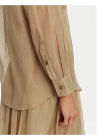 Marella Koszula Cennare 2513111025 Beżowy Regular Fit. Kolor: beżowy. Materiał: bawełna #4
