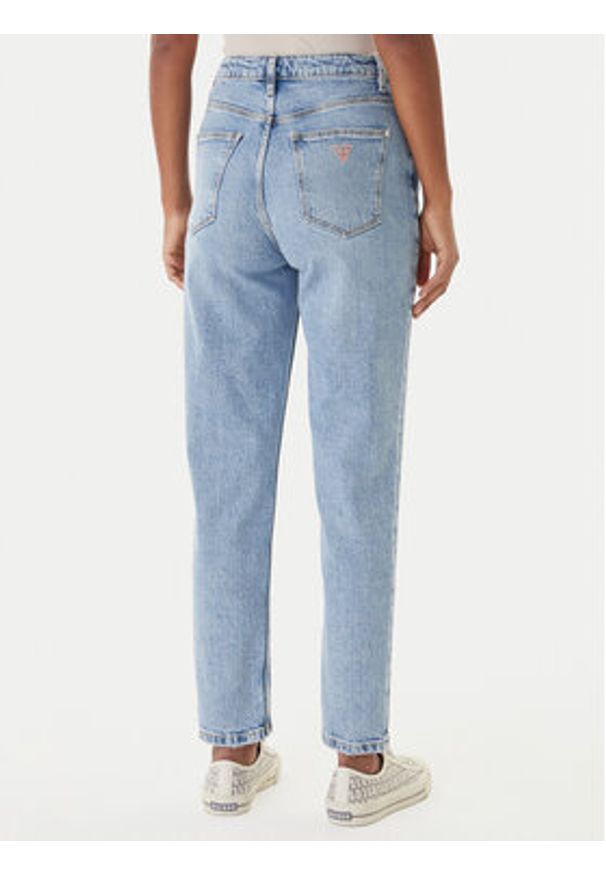 Guess Jeansy W2YA21 D4NH6 Niebieski Mom Fit. Kolor: niebieski