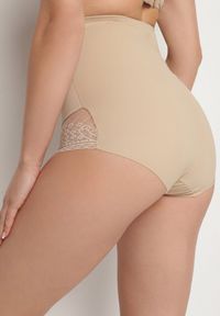 Born2be - Beżowe Majtki Modelujące z Wysokim Stanem Elinee. Stan: podwyższony. Kolor: beżowy