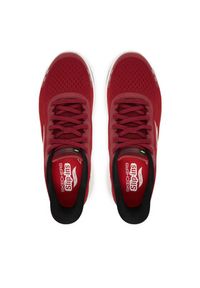 skechers - Skechers Sneakersy Go Walk Arch Fit N-Joy 217075 DKRD Bordowy. Kolor: czerwony. Materiał: materiał #2