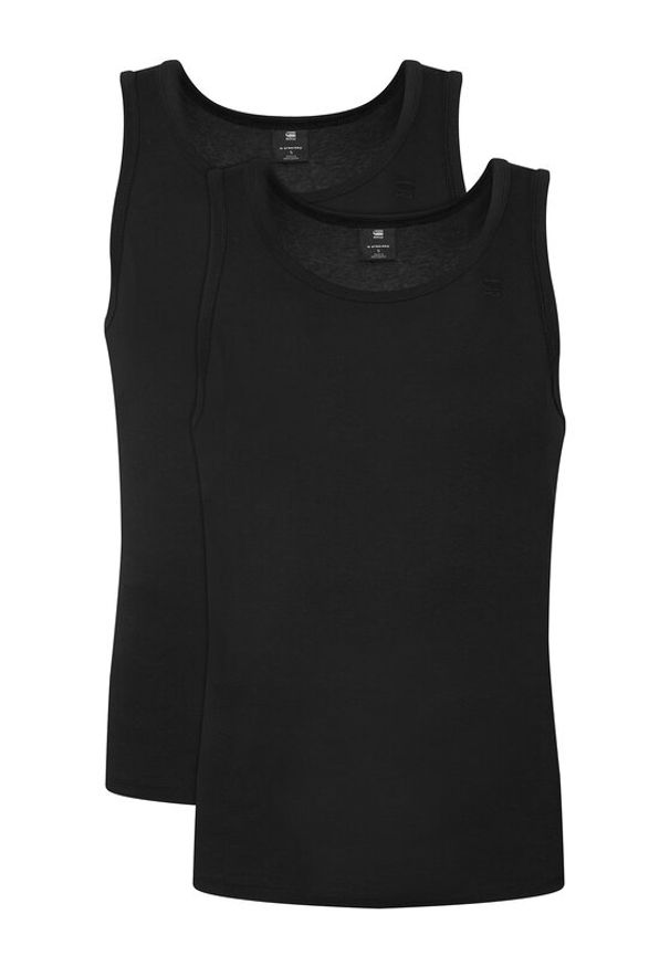 G-Star RAW - G-Star Raw Komplet tank topów D25476-3310 Czarny Regular Fit. Kolor: czarny. Materiał: bawełna